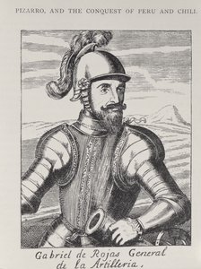 Retrato de Gabriel de Rojas, General de la Artillería, de The Narrative and Critical History of America, editado por Justin Winsor, Londres, 1886